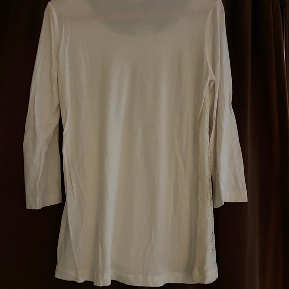 Lace overlay scoop neck - Picture 3 of 4